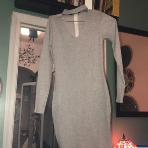 NWOT Grey cotton tunic or dress it’s a M or M\L